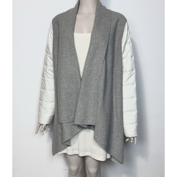 Anthropologie Sttitwa Cardigan Sweater Jacket Open Front Puffer Sleeves Size M - Picture 3 of 15